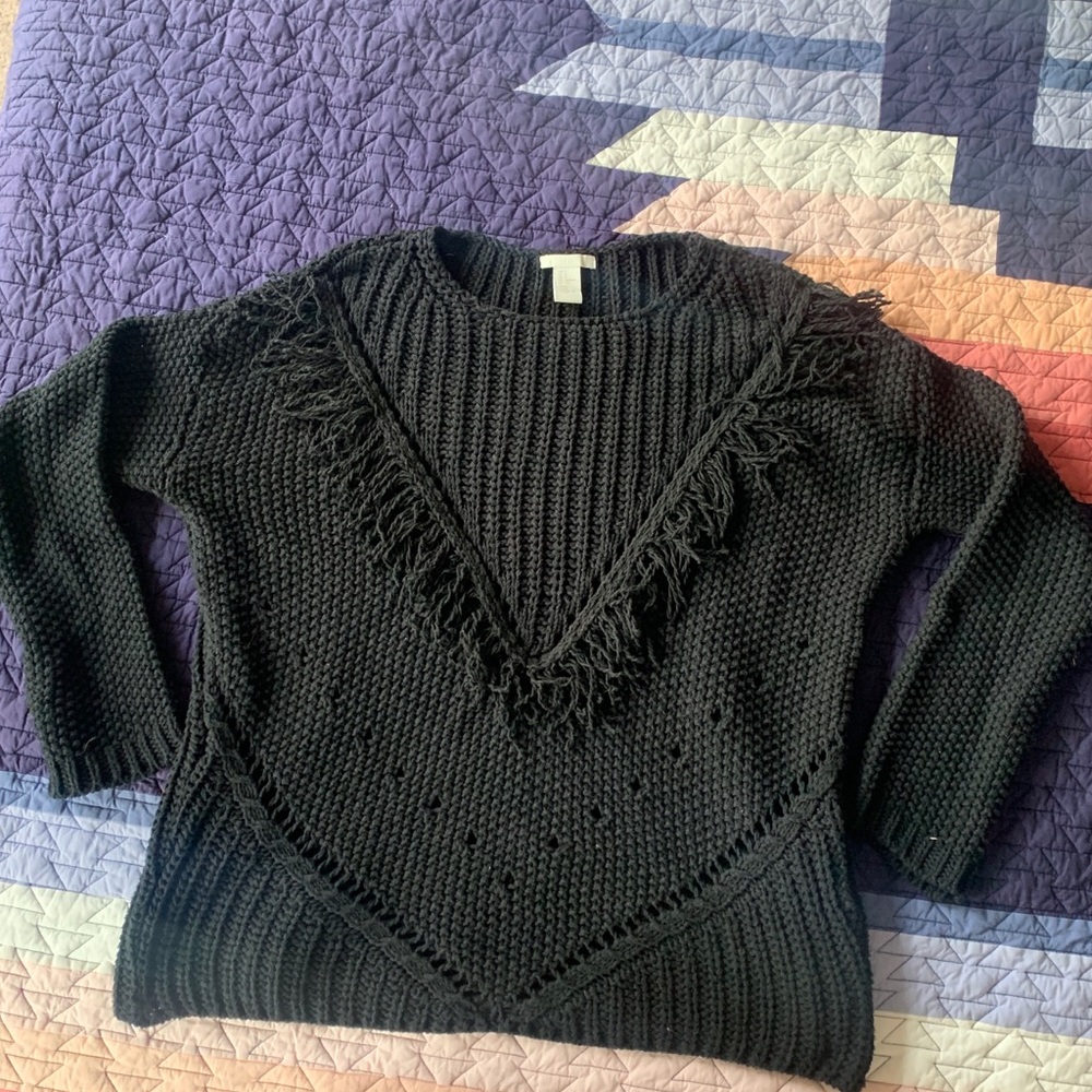 H&M Fringe Sweater